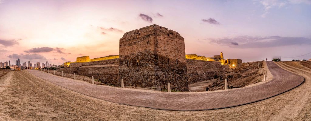Bahrain Fort at sunset